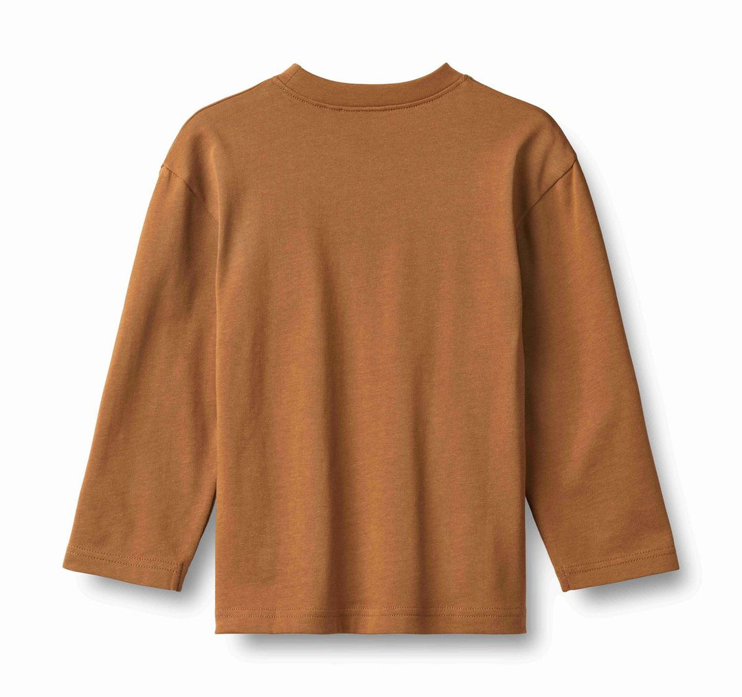 Wheat Adam Long Sleeve Tee - Warm Hazel