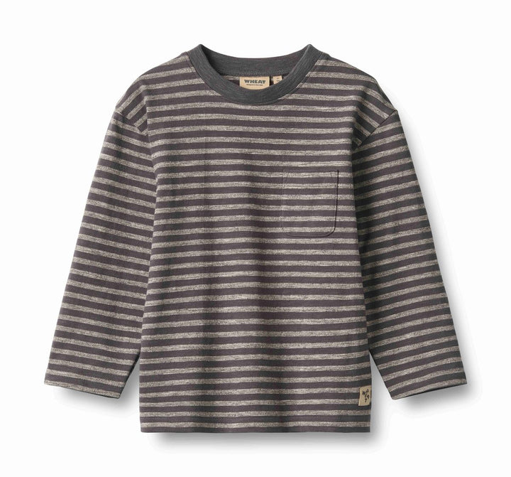 Wheat Ross Long Sleeve Tee - Dark Charcoal