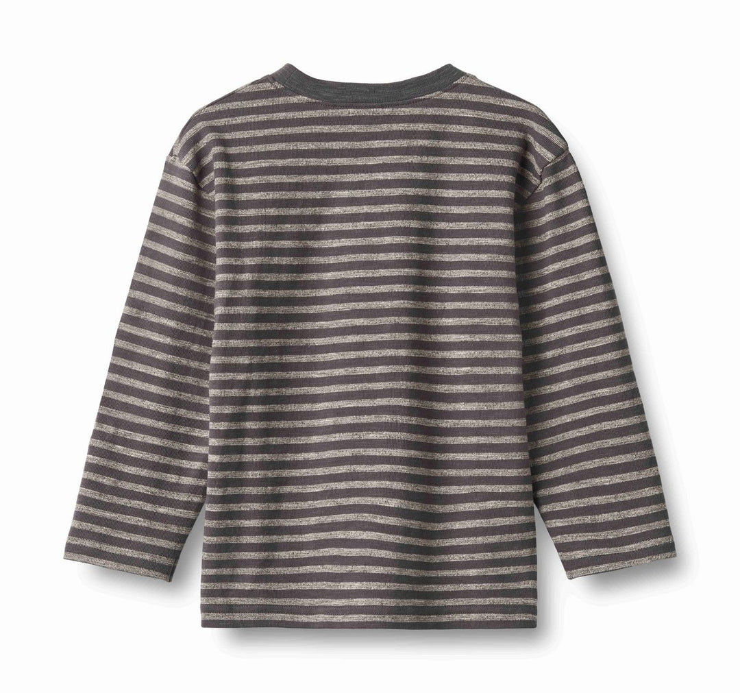 Wheat Ross Long Sleeve Tee - Dark Charcoal