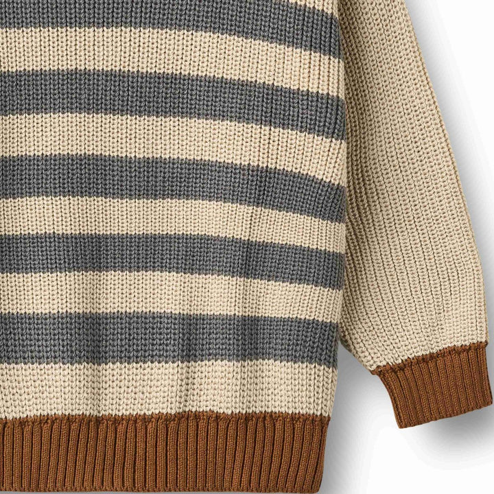 Wheat Rasmus Knit Sweater - Flint Stripe