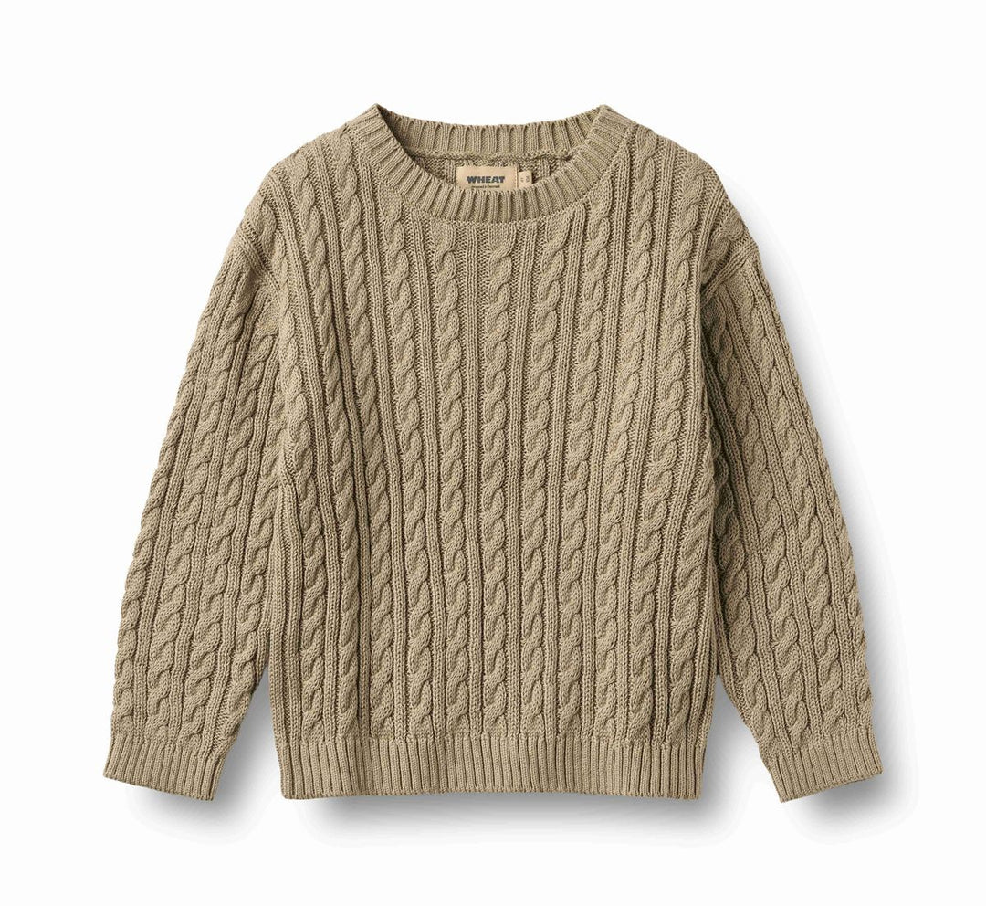 Wheat Knit Pullover Oliver - Gravel