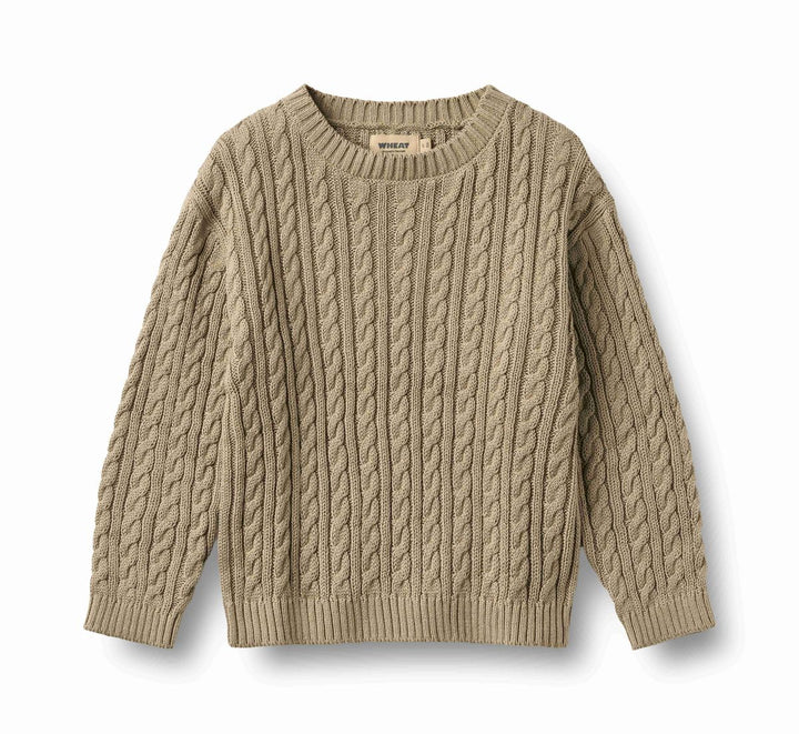 Wheat Knit Pullover Oliver - Gravel