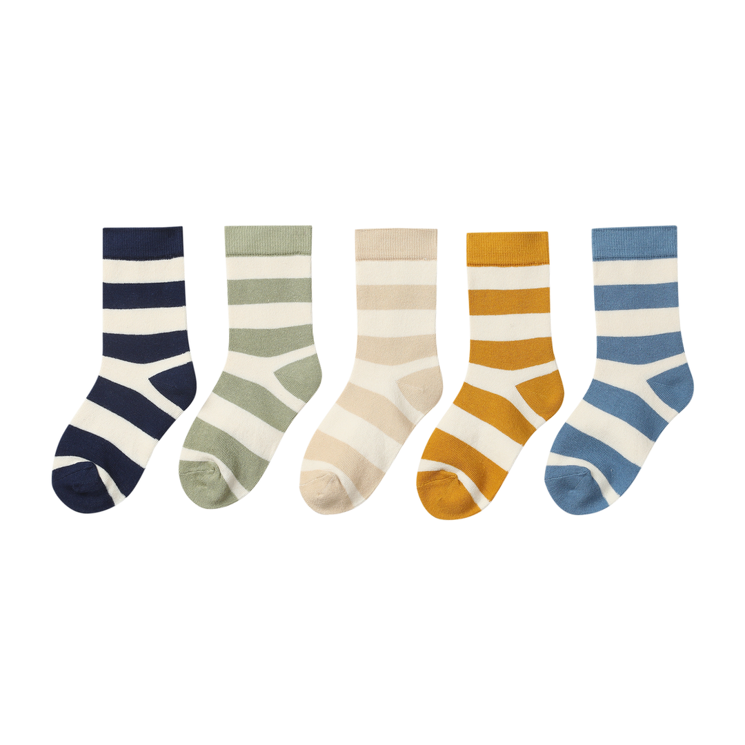 Me & Henry 5-Pack Socks - Wide Stripe
