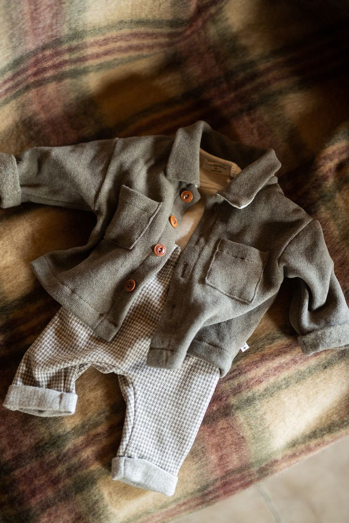 1+ In The Family Trento Overshirt - Dark Taupe