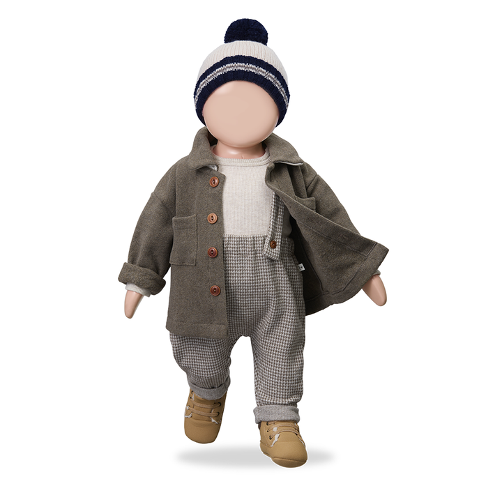 1+ In The Family Trento Overshirt - Dark Taupe