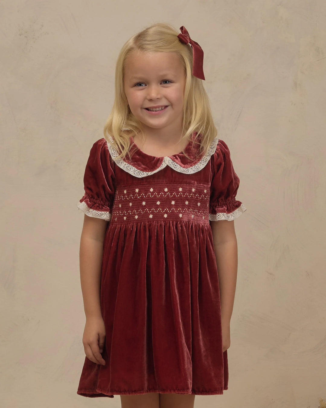 Noralee Velvet Bows Set - Green, Ruby
