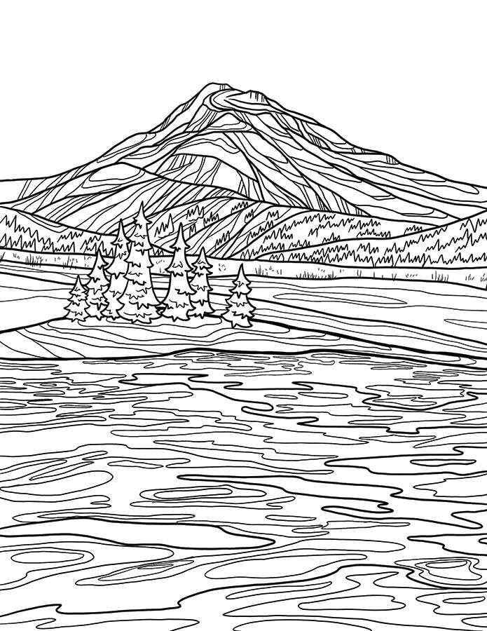 Michele Michael Art The Bend Coloring Book