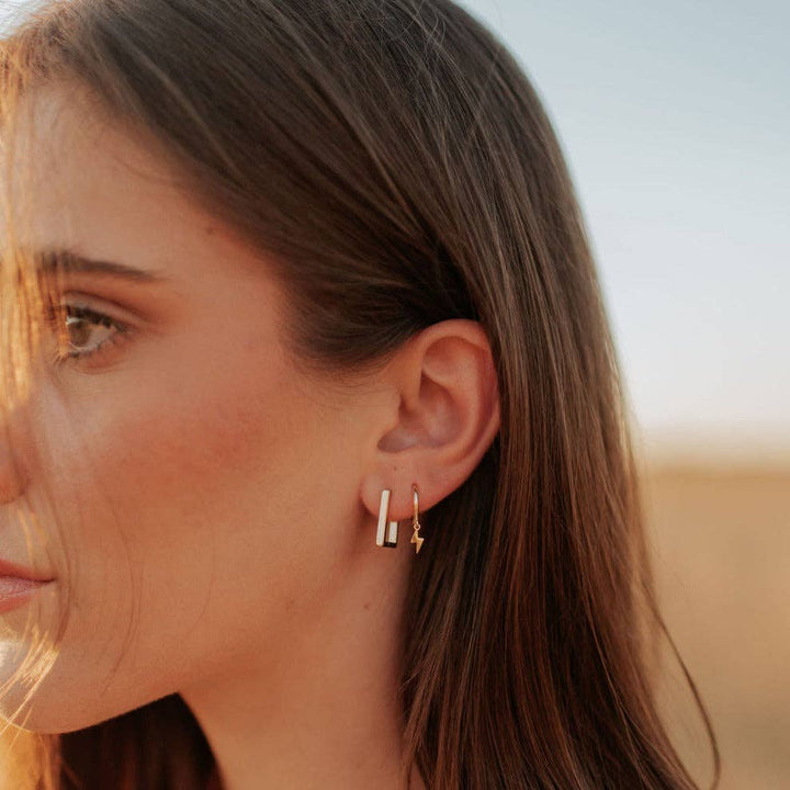 Mauve Jewelry Co. Lightning Hoops