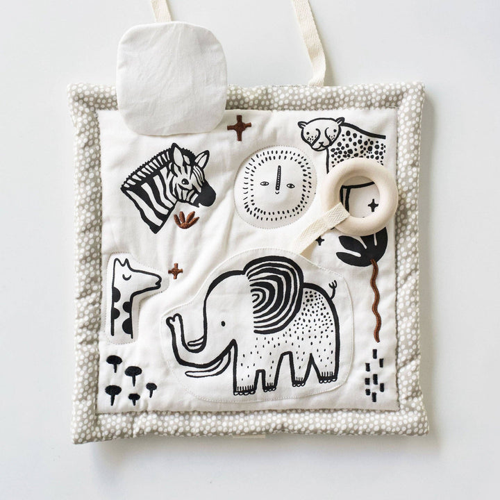 Wee Gallery Organic Activity Pad for Baby - Safari Animals