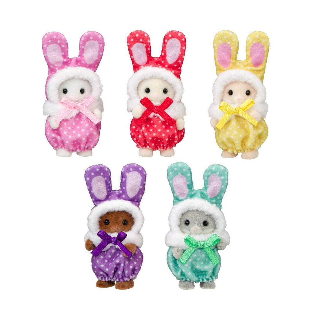 Calico Critters Cutie Collectibles - Color Bunny Costume Babies