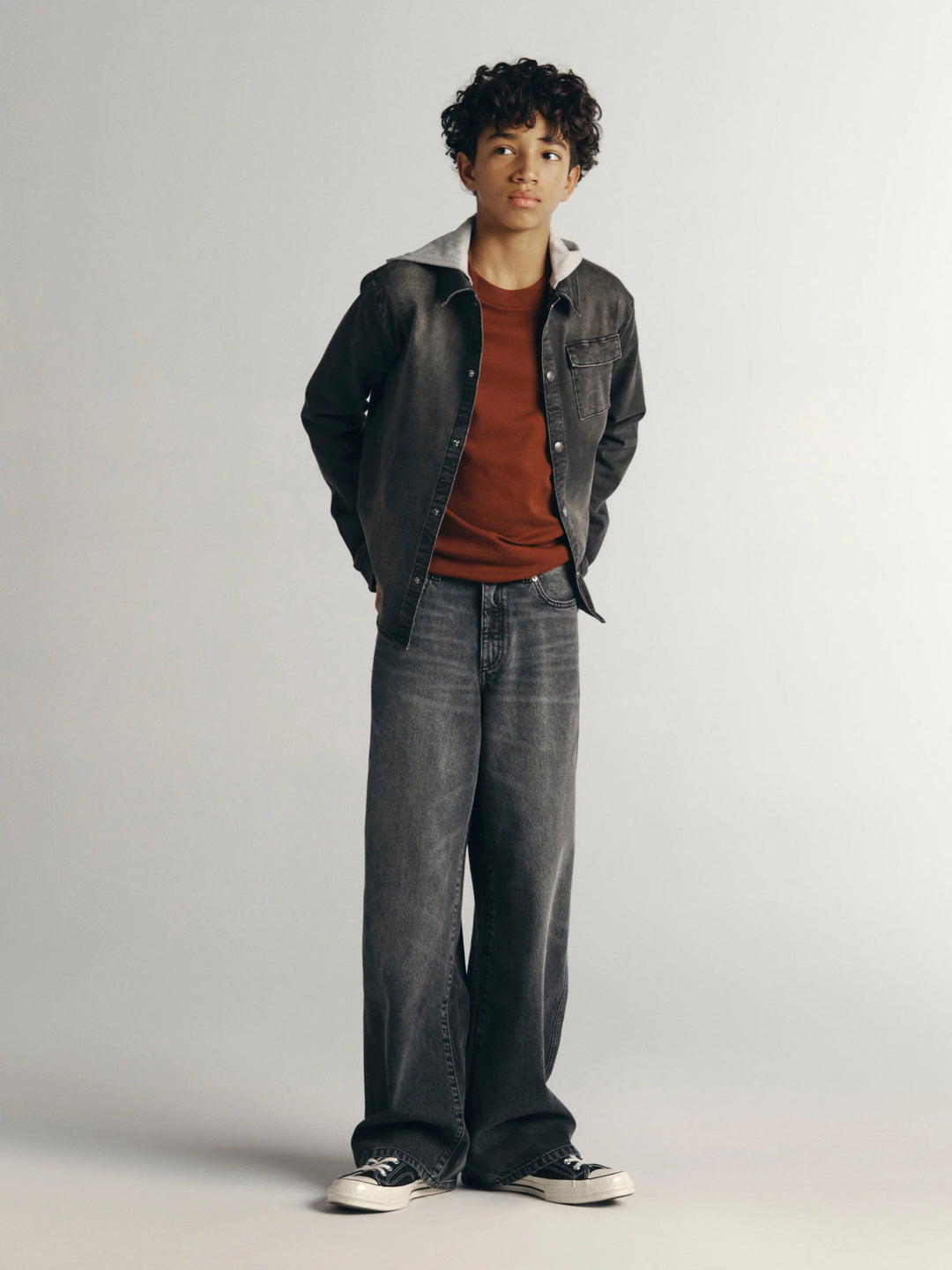 DL1961 Mason Baggy Wide Leg Jeans - Nightshade