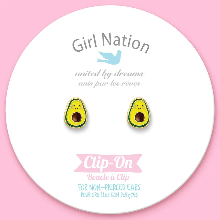 Girl Nation Clip On Cutie Earrings - Bravocado