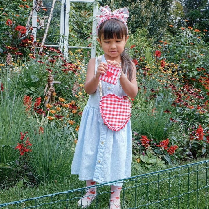 Rockahula Gingham Ruffle Love Heart Bag