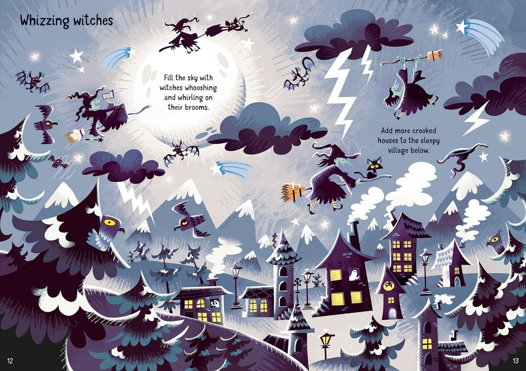 Usborne Sparkly Halloween Sticker Book