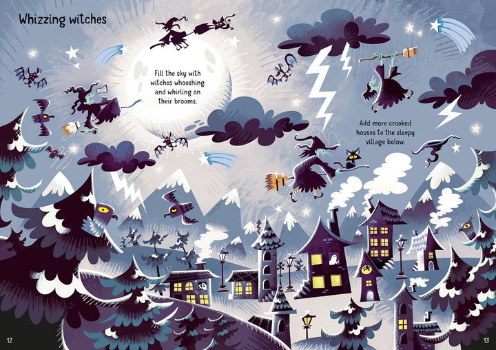 Usborne Sparkly Halloween Sticker Book