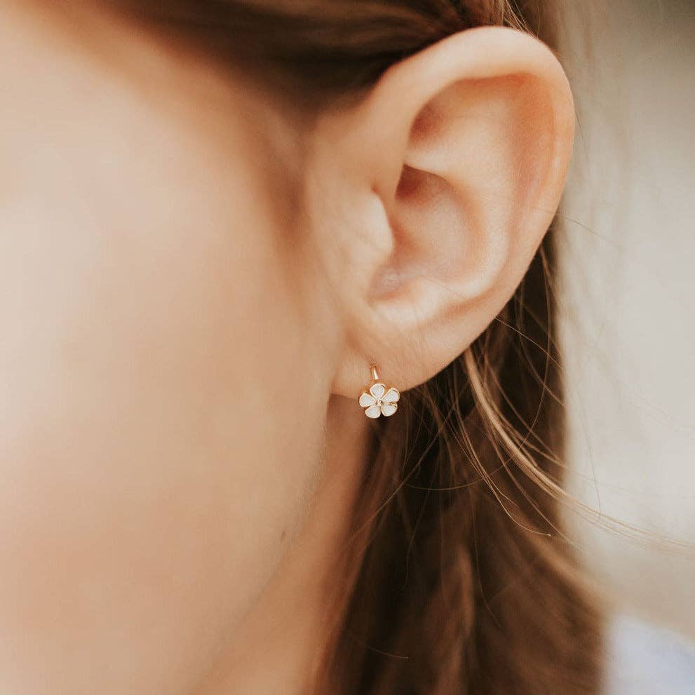 Mauve Jewelry Co. Flower Mini Hoops