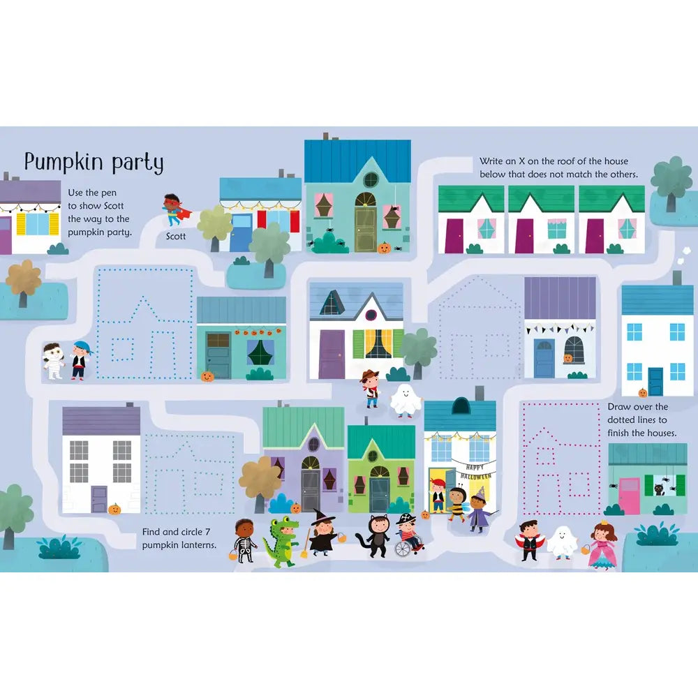 Usborne Wipe-Clean Halloween Activities