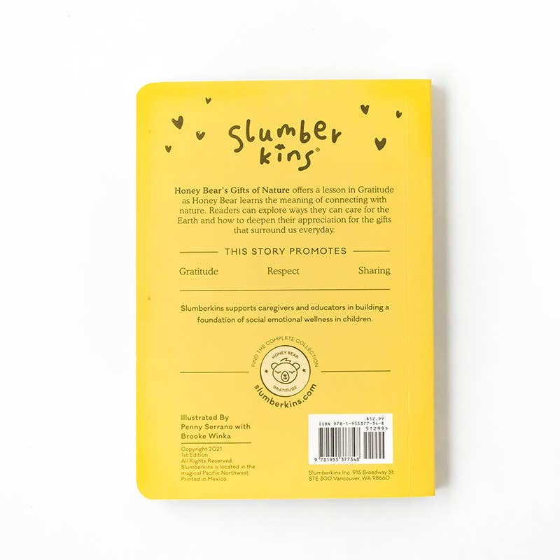 Slumberkins Honey Bear's Gratitude Plush Set - 2 Books