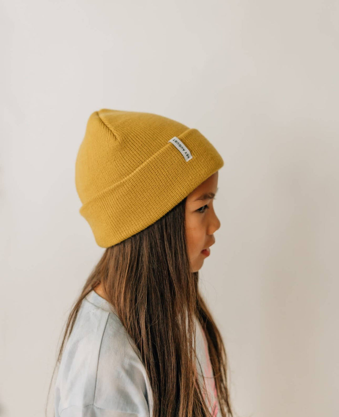 Hey August Knit Cuff Beanie - Ochre 