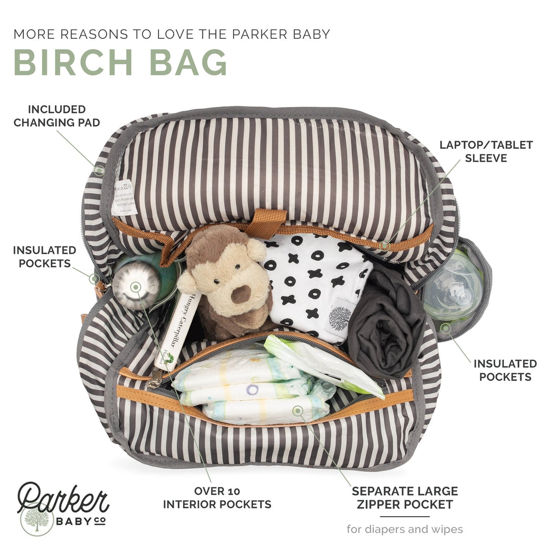 Parker Baby Co Birch Bag - Diaper Backpack