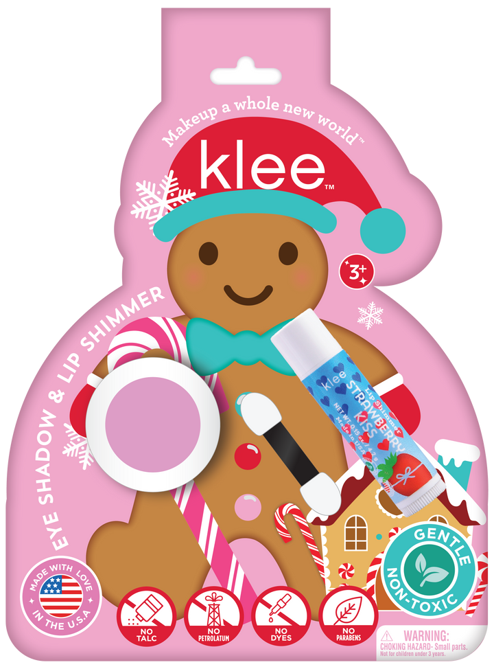 Klee Kids Icicle Sparkles - Holiday Eye Shadow Lip Shimmer Set