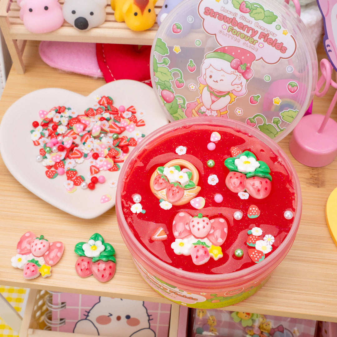 Strawberry Fields Forever Glitter Slime