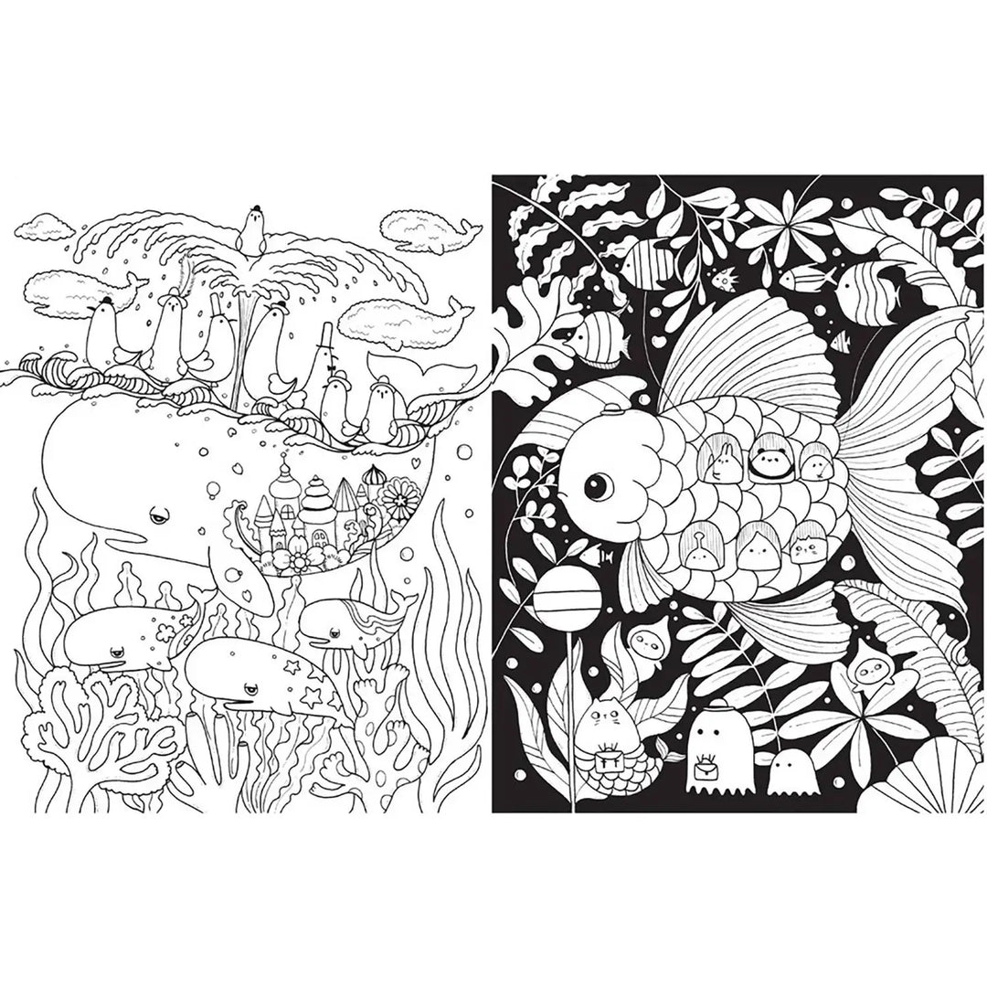 A Million Sea Creatures Coloring Book