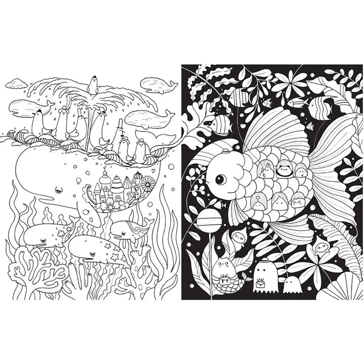 A Million Sea Creatures Coloring Book