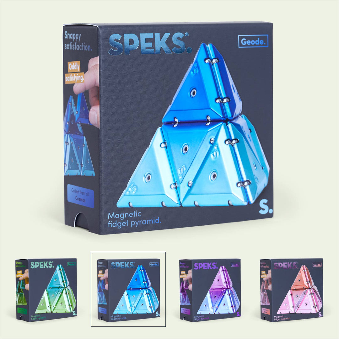 Speks Geode Chrome Pyramids Single Color Case Pack