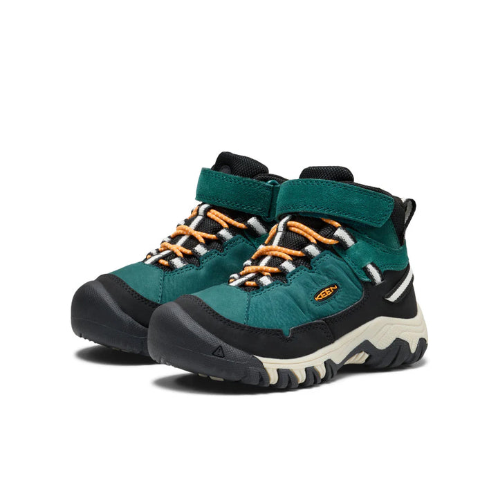 Keen Targhee IV Waterproof Hiking Boot - Mediterranea/Flame Orange