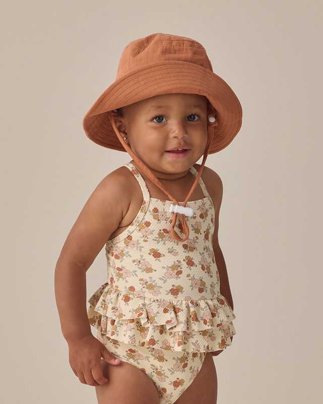 Quincy Mae Ruffled One-Piece Swimsuit - Bloom