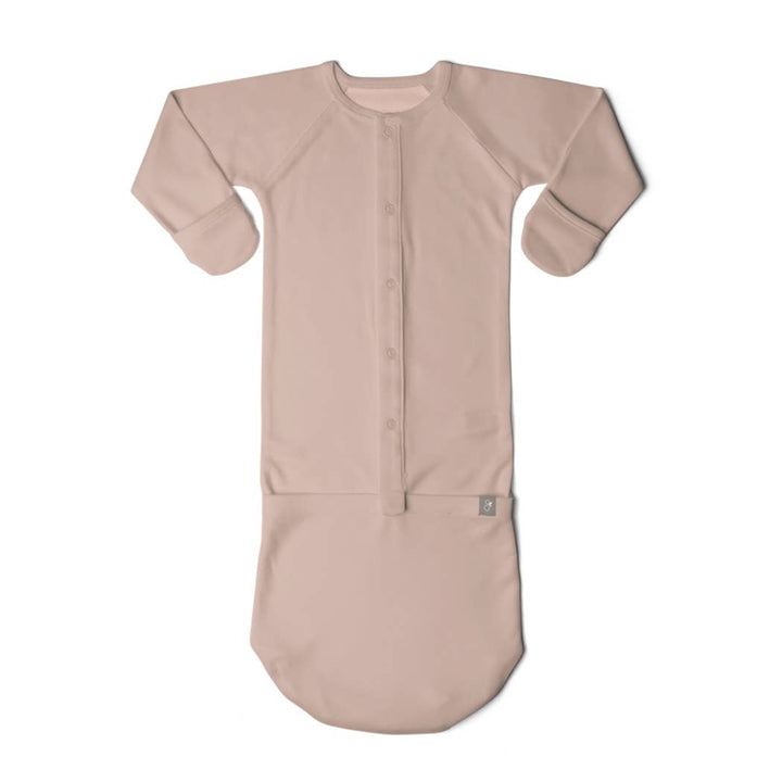 Goumi 24 Hour Convertible Sleeper Baby Gown - Rose