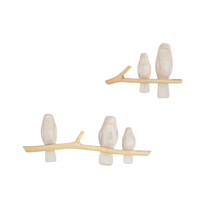 Crane Baby Perch Wall Décor - 2-Pc.