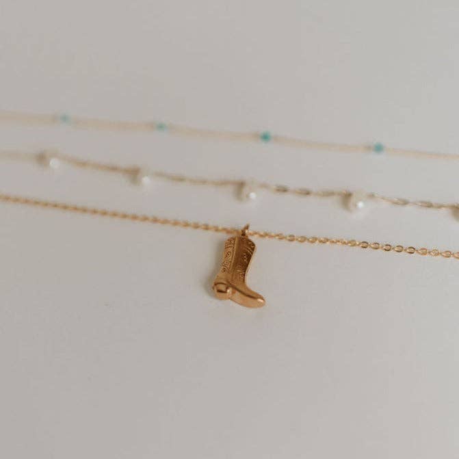 Mauve Jewelry Co. Dolly Boot Necklace