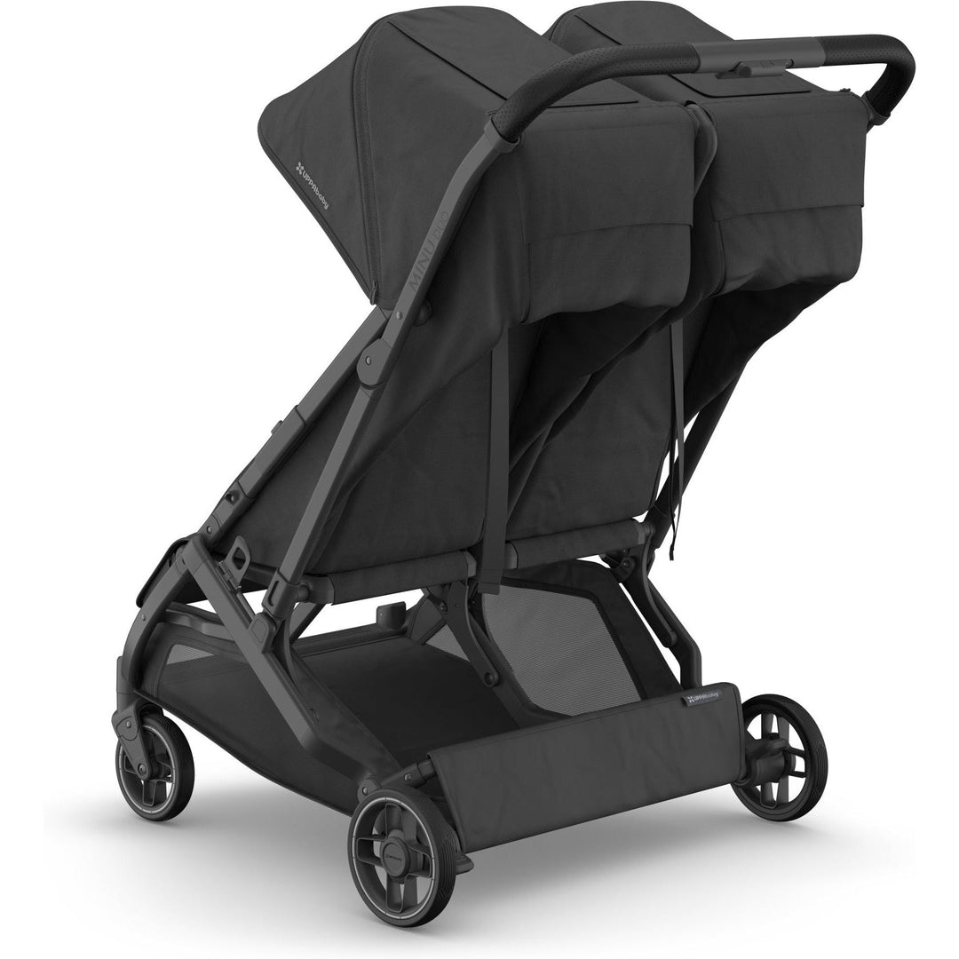 uppababy sit and stand stroller UPPAbaby Minu Duo Stroller – Hopscotch Kids