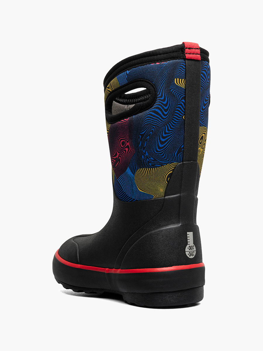 BOGS Classic II Warped Stripes Waterproof Boots