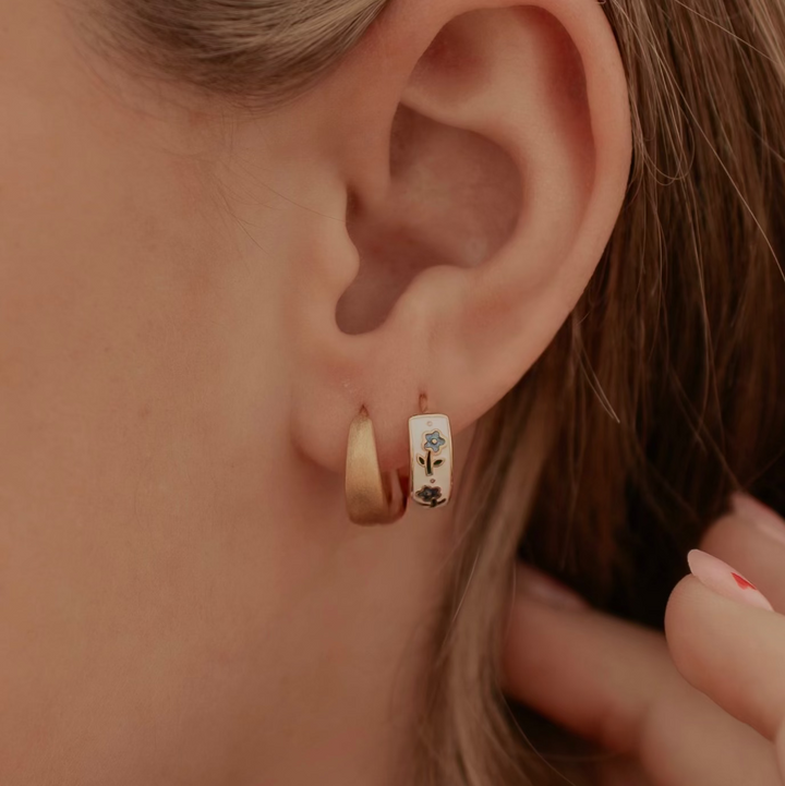 Mauve Jewelry Co Daphne Tea Cup Hoops