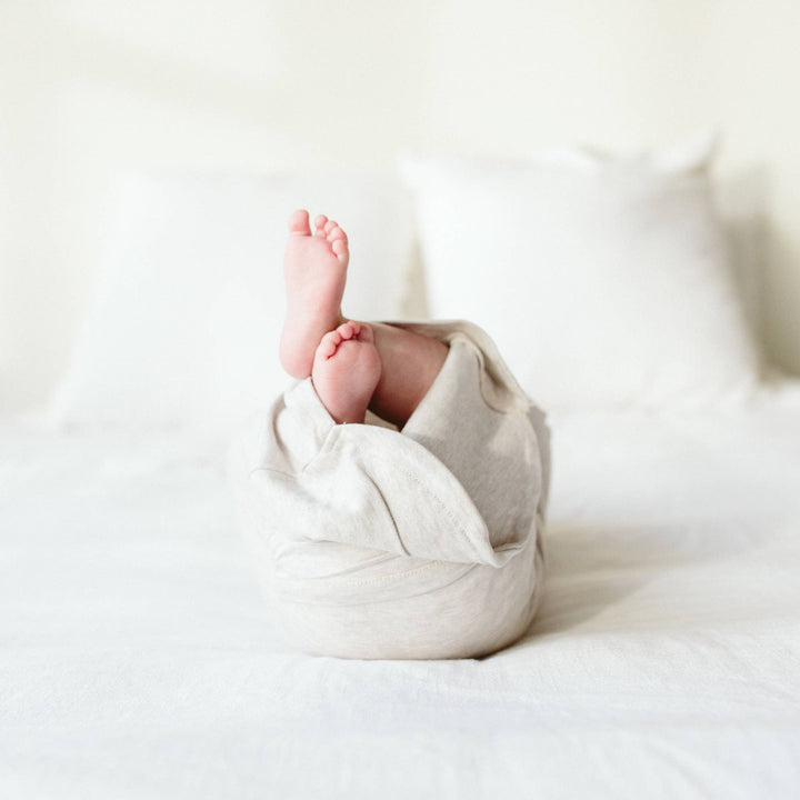 Goumi 24 Hour Convertible Sleeper Baby Gown- Storm Gray