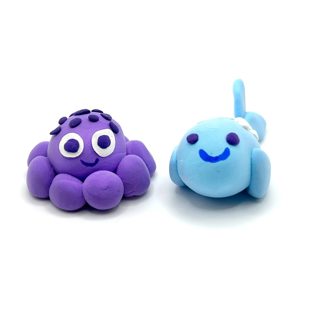 Ooly Creatibles Air Dry Clay BFFs Kit - Ocean Pals (Set of 4 Colors)