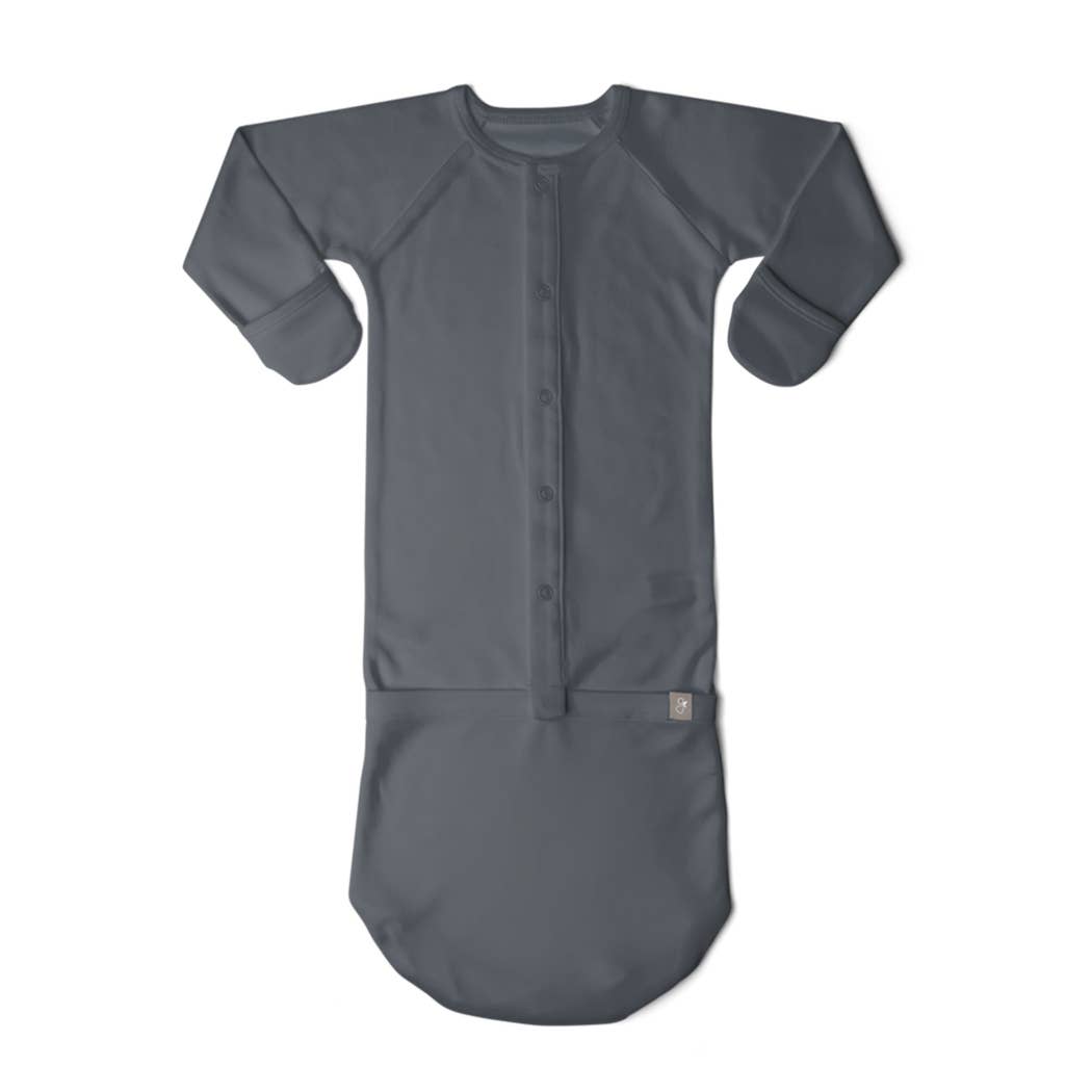 Goumi 24 Hour Convertible Sleeper Baby Gown - Midnight