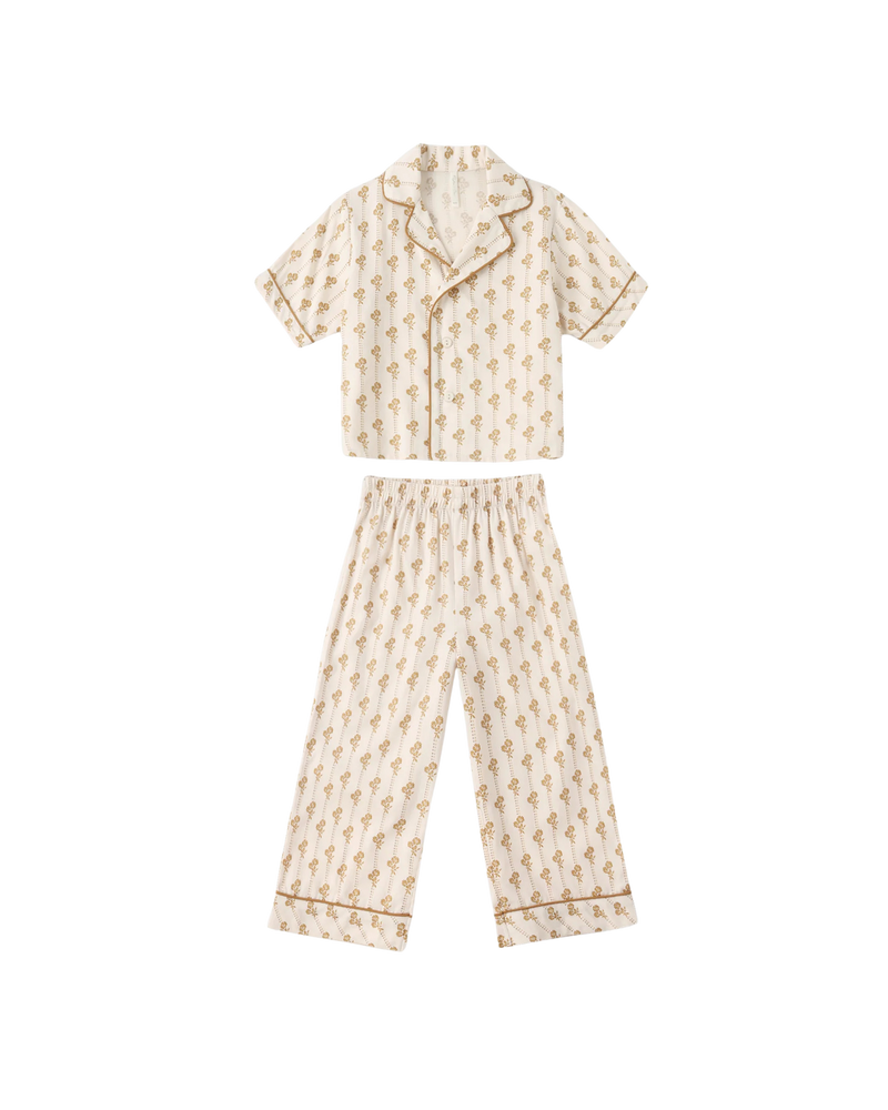 Rylee + Cru Woven Pajama Set - Golden Bloom