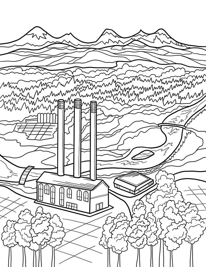 Michele Michael Art The Bend Coloring Book