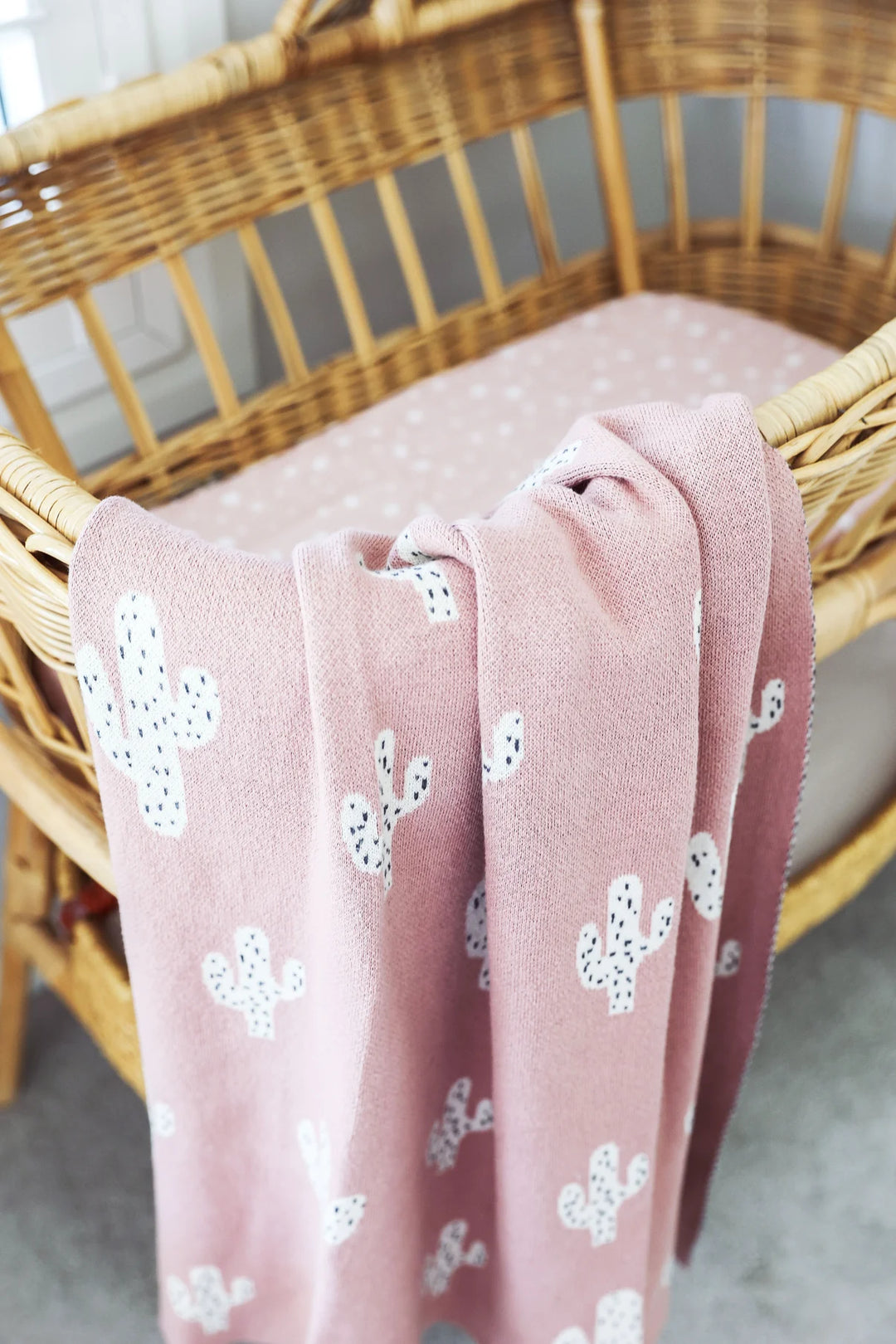 Alimrose Cactus Baby Blanket - Petal