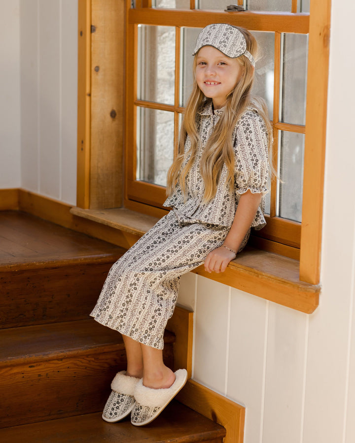 Rylee + Cru Ruffle Pajamas - Vines