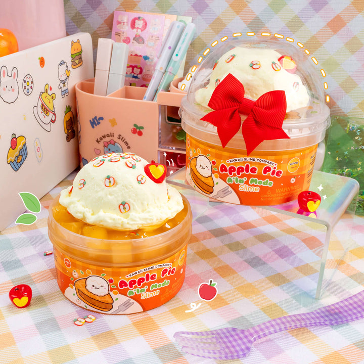 Kawaii Slime Apple Pie à la Mode Slime