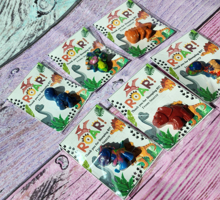 Snazzy Crayons - Dinosaur Mini Party Favors Dinosaur Crayons