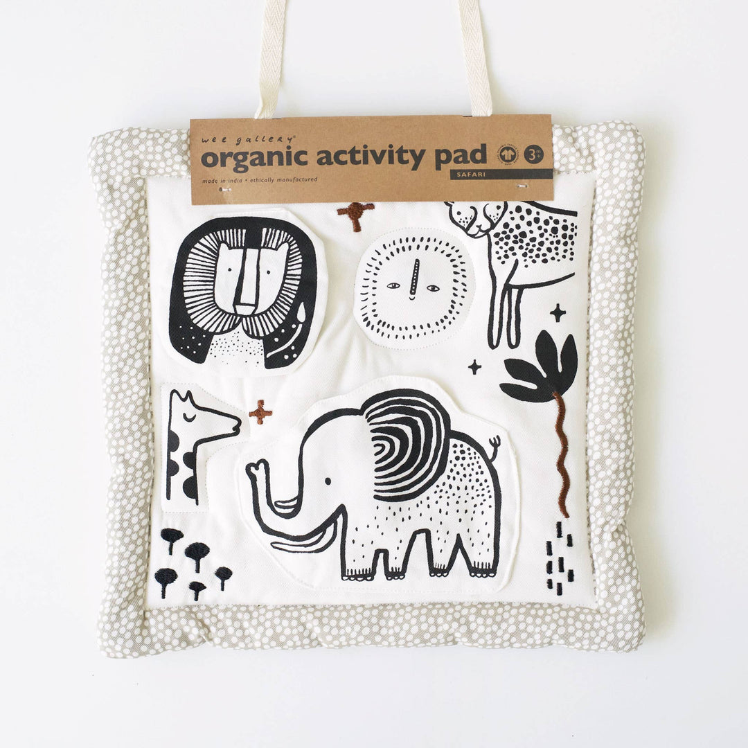 Wee Gallery Organic Activity Pad for Baby - Safari Animals