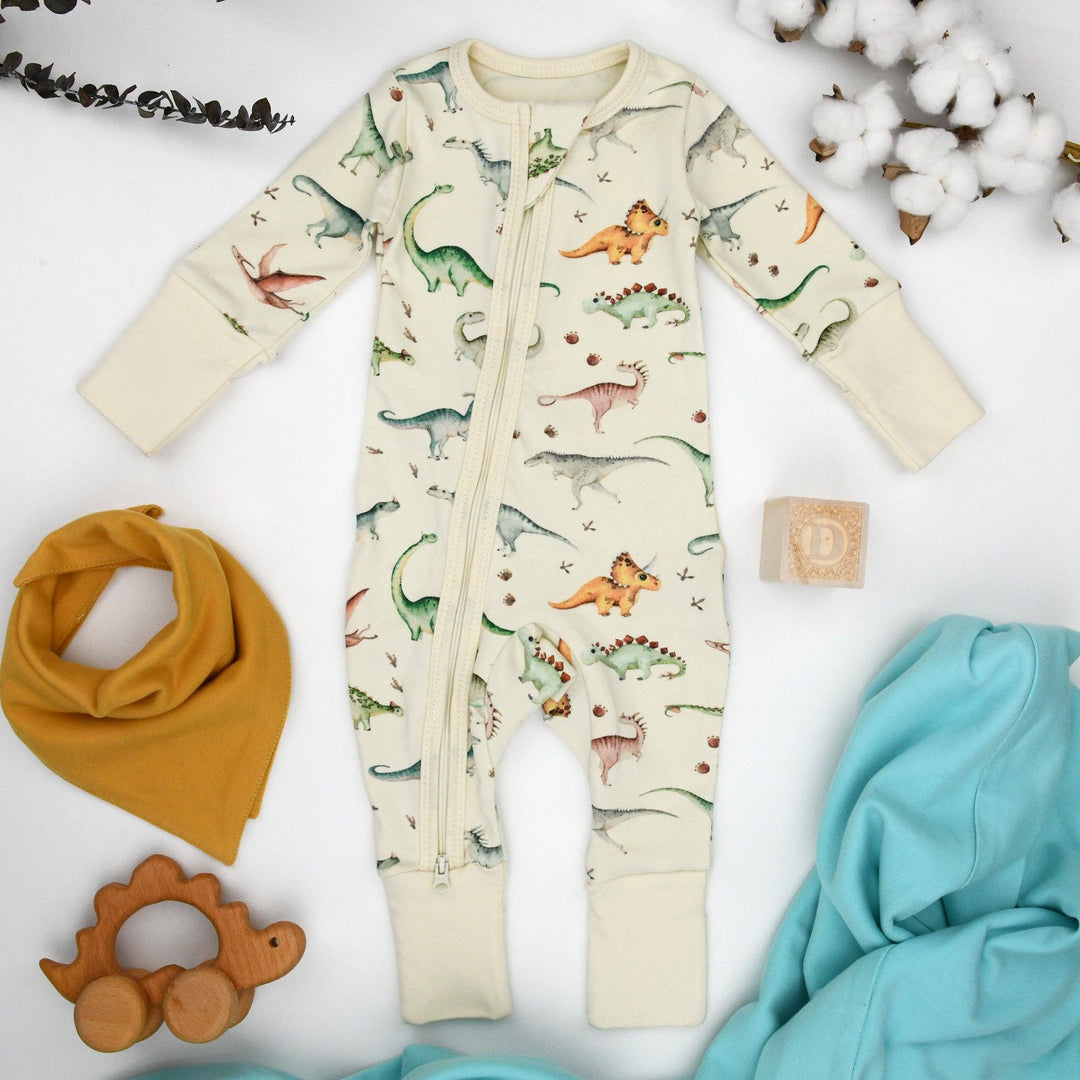 Earthy Organic Cotton Baby Pajamas - Ziggy
