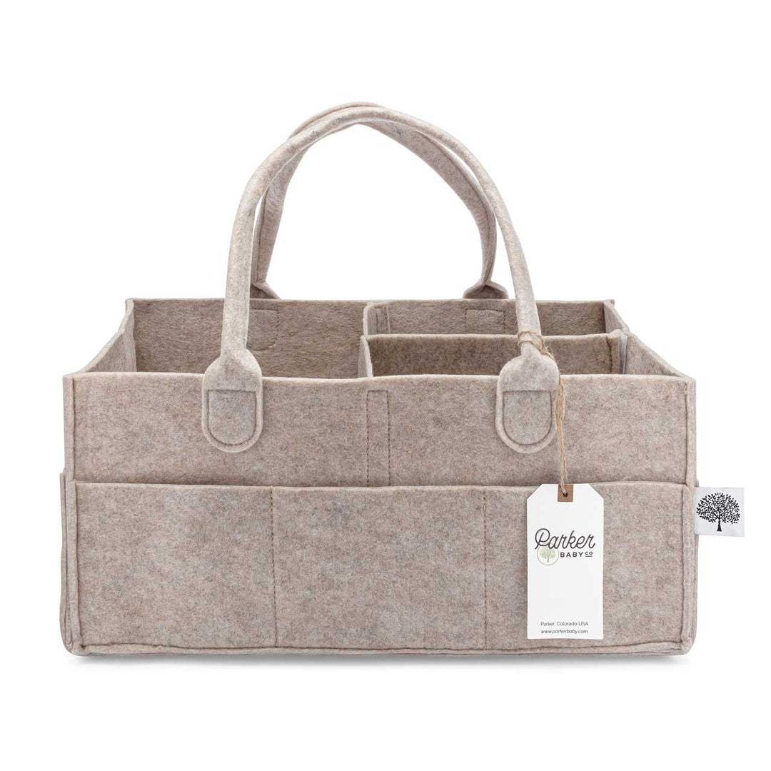 Parker Baby Co. Diaper Caddy - Oatmeal