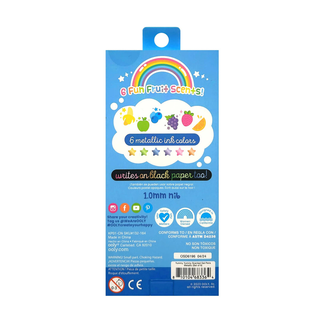 Ooly Yummy Yummy Scented Metallic Gel Pens (Set of 6)
